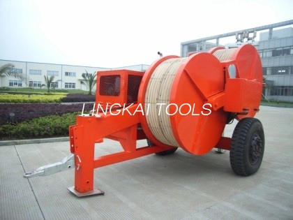 Overhead Line Hydraulic Puller Tensioner 4850kg ເຄື່ອງຈັກກາຊວນ Wire Tensioner