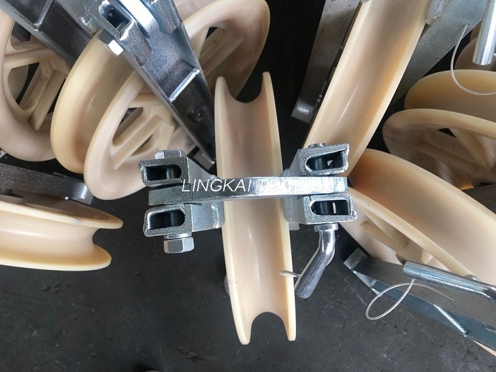 Sheave Hook Cable Roller Wheel Pulley Nylon Aluminum Alloy ຕັນສາຍດຽວ