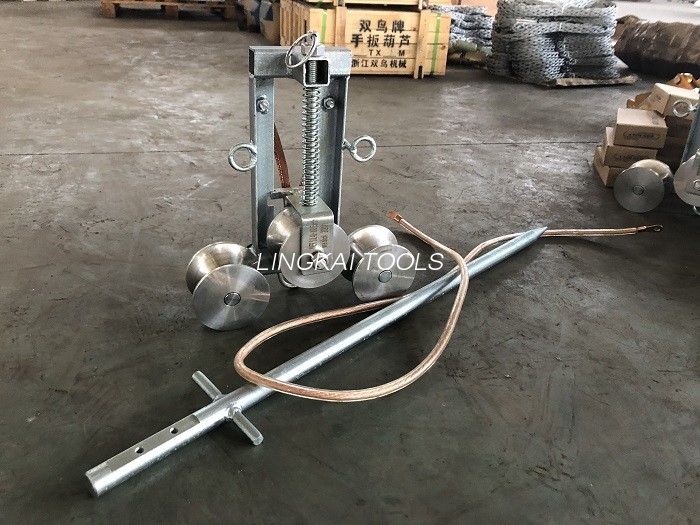 Conductor Earth Grounding Wire Pulley ສໍາລັບ Stringing Grounding Stringing Block Grounding Earthing Pulley