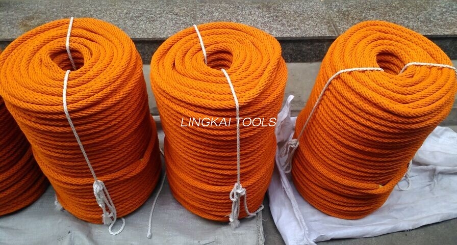 ມີຄວາມເຂັ້ມແຂງສູງ Double Braided Polyester Insulated Silk Rope ສໍາລັບສາຍສົ່ງ Stringing
