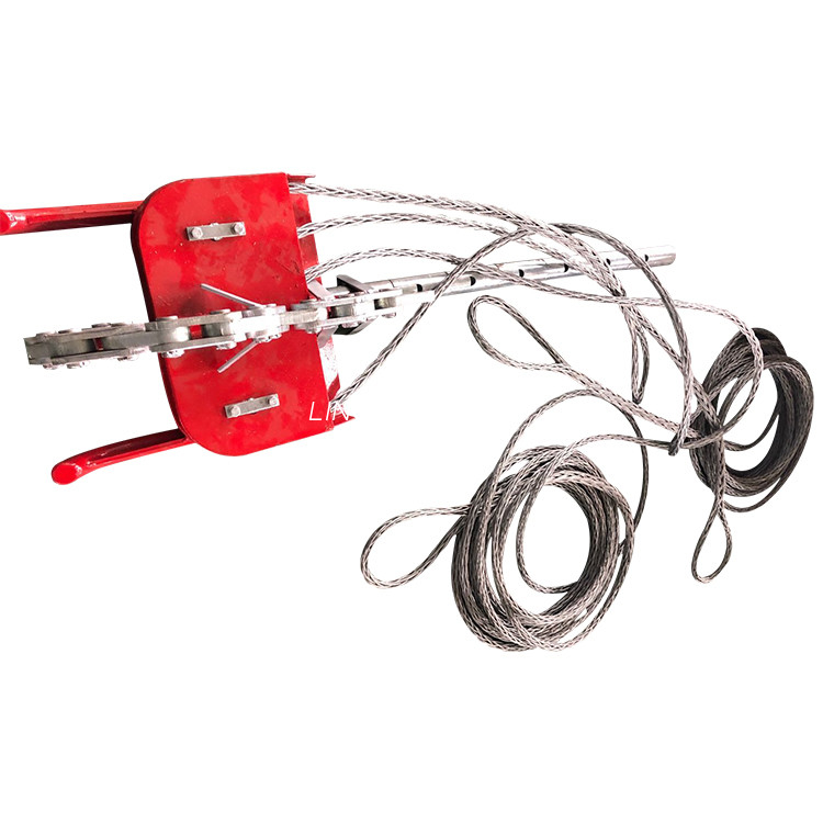 Independent Conductor Poising Sheave Balanced Pulley Type Boards for Four Bundle Conductors