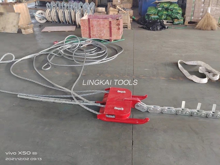 Balancing Head Running Board ສໍາລັບ overhead Line Three Bundle Conductor