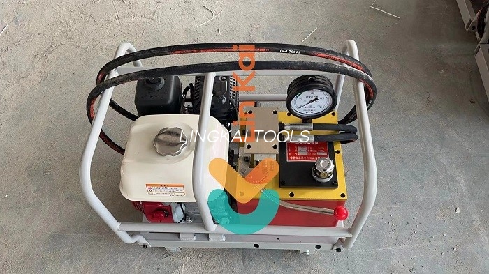 80 MPa Motorized Hydraulic Pump Station ແຮງດັນສູງ 300tons Hydraulic Conductor Press Machine For Compressor