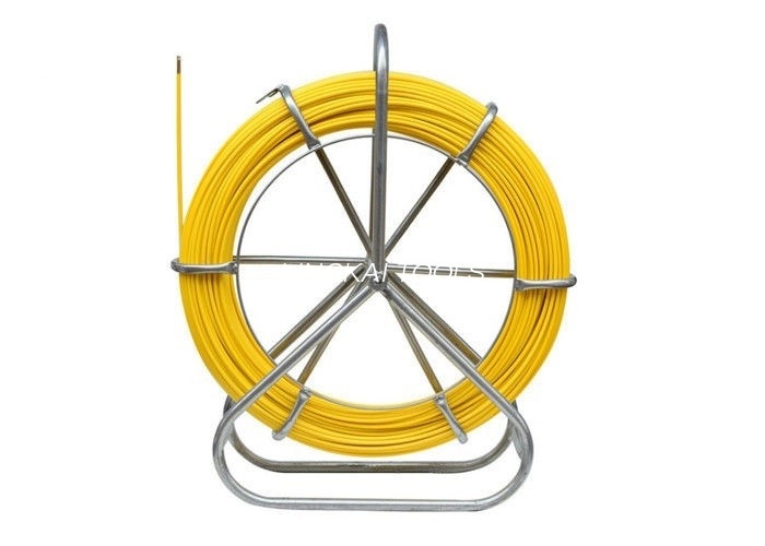Portable Yellow Underground Tools , 4 ~ 16 Mm Fiberglass Conduit Rodder