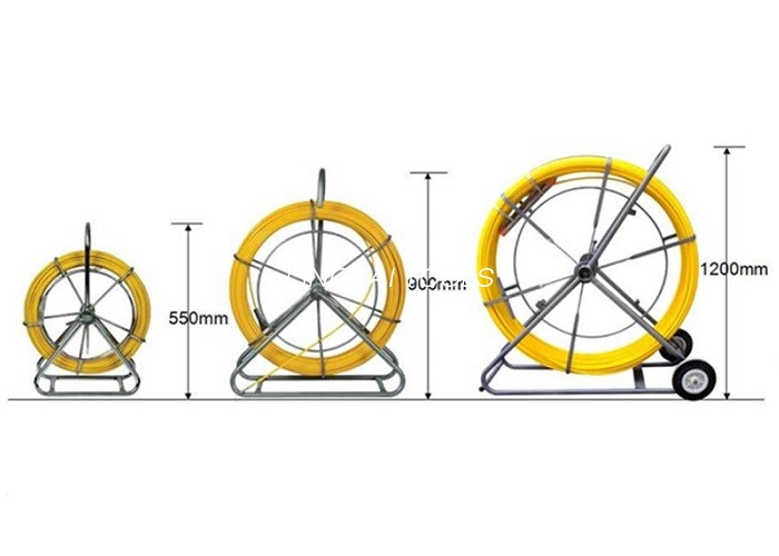 FRP Perforation Underground Cable Tools 6 Mm Duct Rods ສໍາລັບໂຄງການໂທລະຄົມ