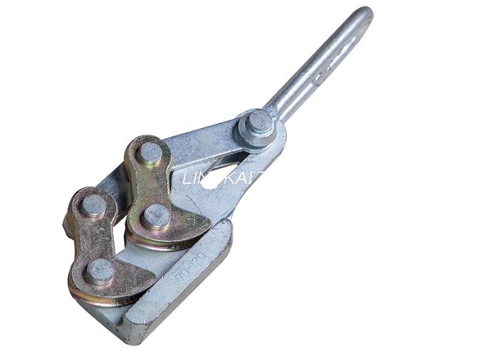 20kN Eccenter Ground Wire Rope Grip Puller, Square Steel Rope Grip