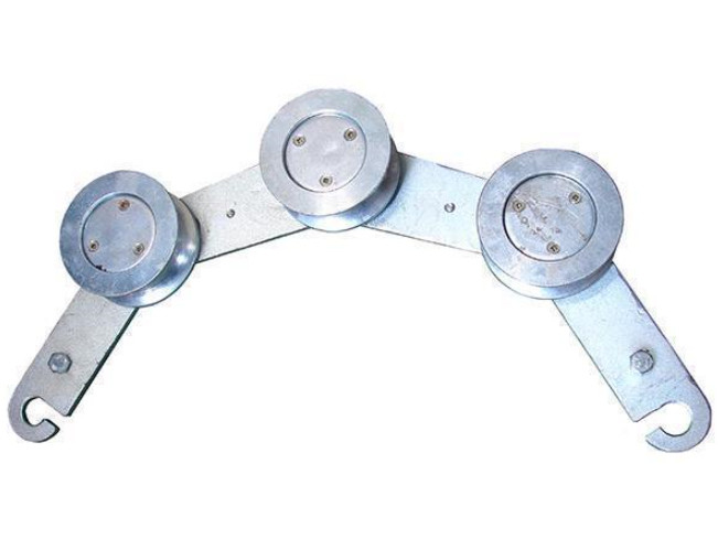 SHL75D Hook Ground Block Cable Pulling Pulley ສໍາລັບ Conductor / Steel Wire Rope