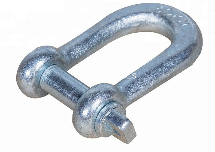 Anchor Chain U Type Shackle, Screw Pin Anchor Shackle ສໍາລັບການເຊື່ອມຕໍ່ສາຍເຊືອກ