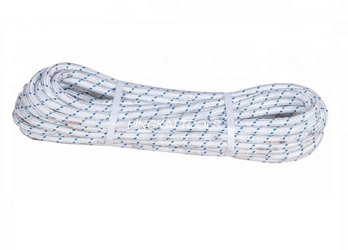 Polyester PP Double Braid Rope 12 Mm ເຄື່ອງມືກໍ່ສ້າງພະລັງງານສໍາລັບການດຶງ OPGW