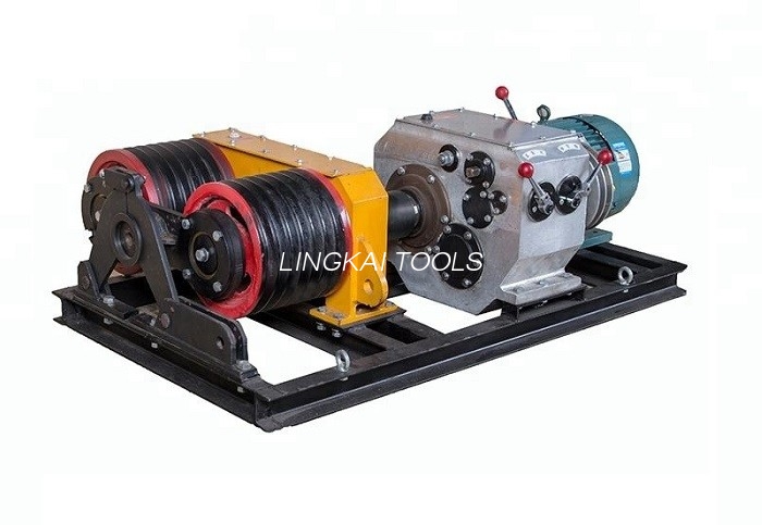 Double Capstan Mortor 5 Ton Winch 50KN ການກໍ່ສ້າງພະລັງງານດ້ວຍເຄື່ອງຈັກໄຟຟ້າ