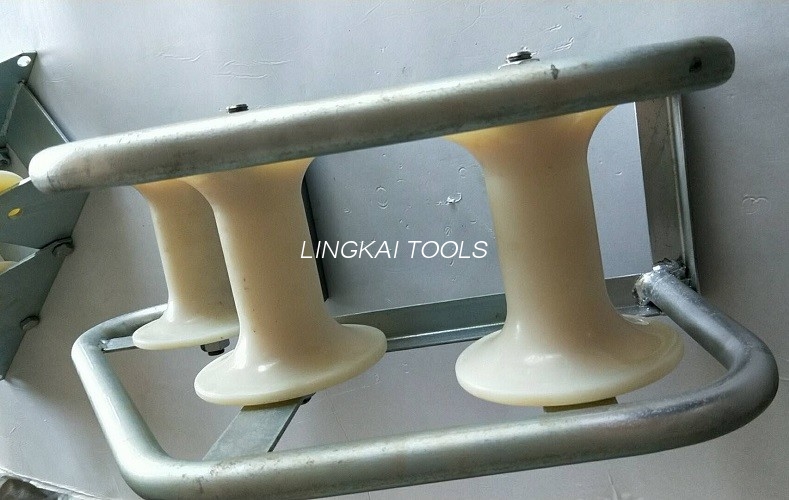 Pithead Telecom Cable Guide Roller 3 Block ສໍາລັບ Manhole Nylon Material