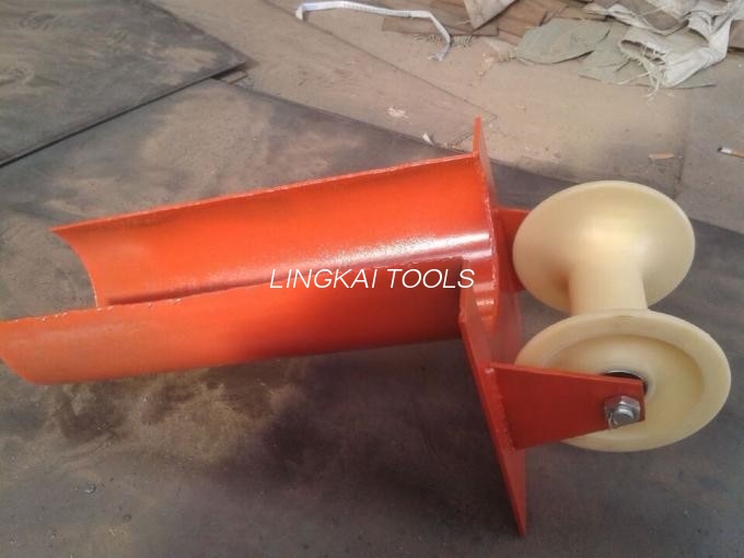 Split Lock Roller Guide Cable Reel Roller Bell ປະເພດປາກທີ່ມີລໍ້ Nylon