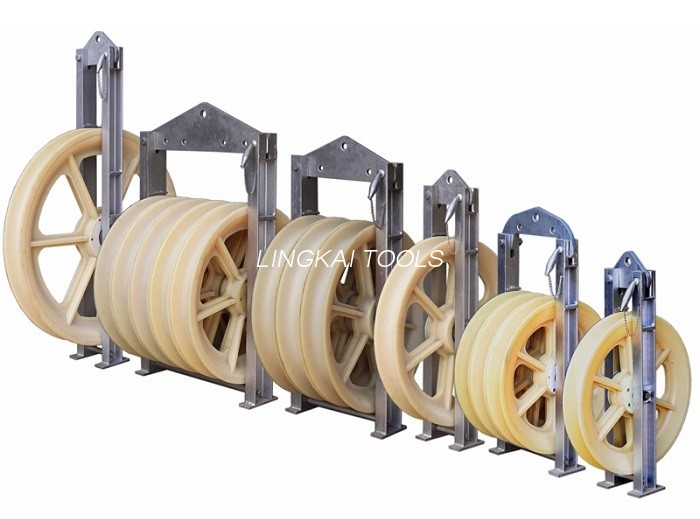 Mc Nylon Transmission Line Stringing Tools Stringing Pulley 660mm ເສັ້ນຜ່າສູນກາງຂະຫນາດໃຫຍ່