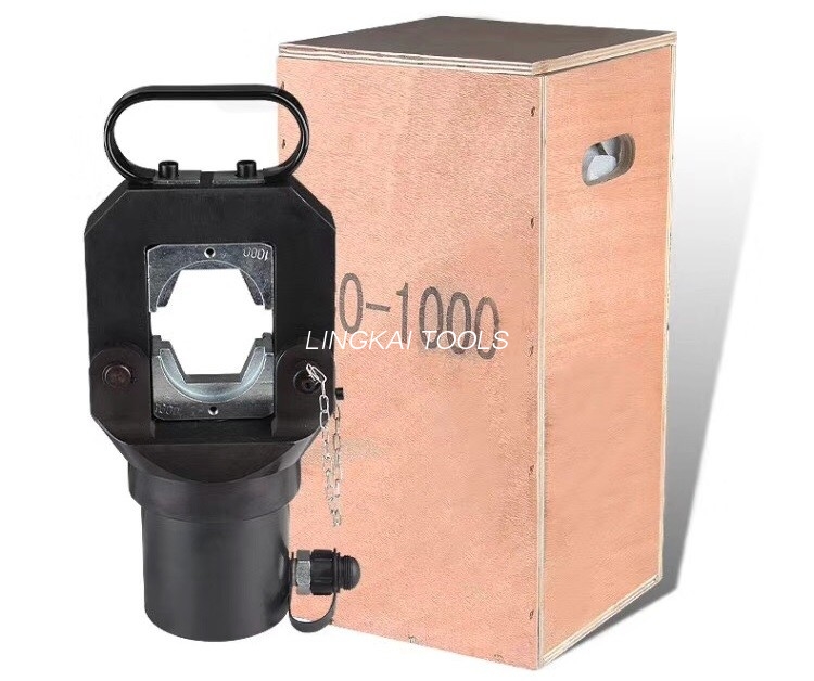 CO-1000 Hydraulic Compressor Tower ອຸປະກອນຄວາມປອດໄພ 55T Hexagon Crimping Range 400-1000mm2