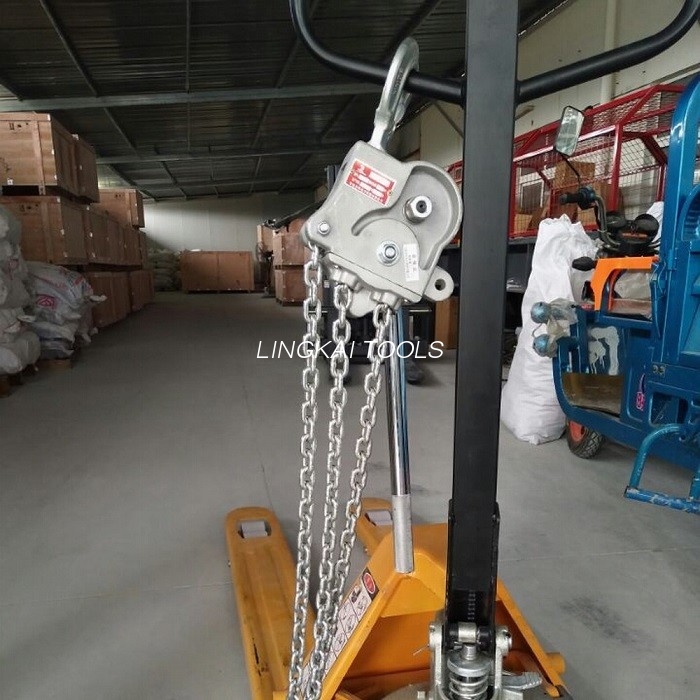 7.5 KN Aluminum Alloy Manual Chain Hoist / Overhead Line Stringing Equipment