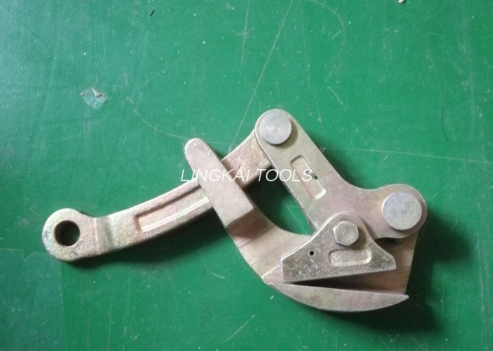 10KN Single Cam Wire Cable Grippers / Earth Wire Gripper ເຄື່ອງມືສໍາລັບສາຍເຫຼັກ