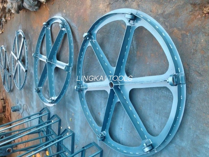 Heavy Duty Upright Payout Cable Reel Turntable Stands with 500mm Cable Drum Support