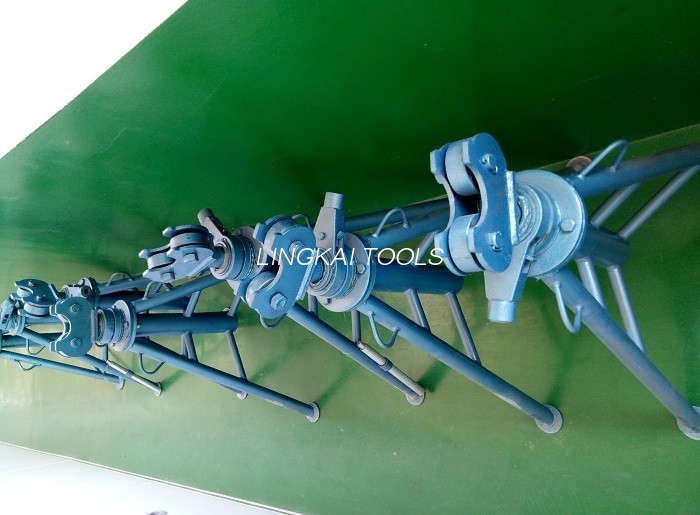 ອຸປະກອນວາງສາຍເຄເບີ້ນ Screw , Wire Payoff Stand With 1 Ton 3 Ton 5 Ton Rated Load