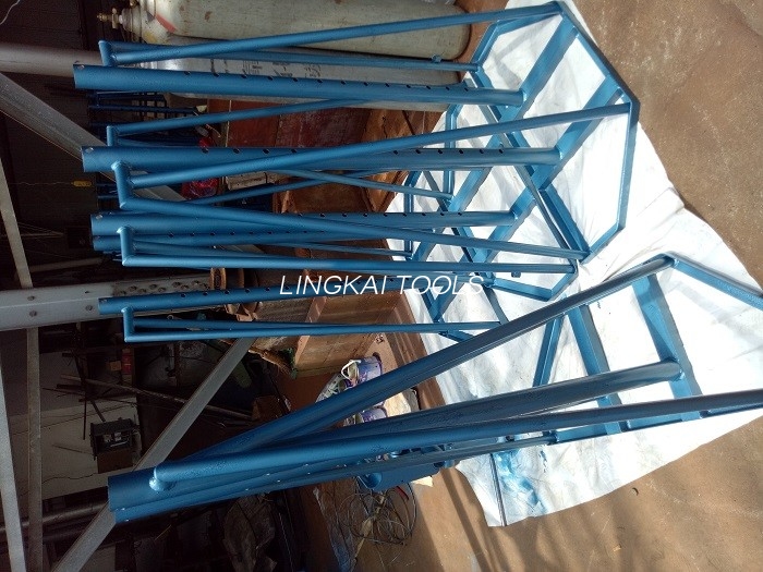 Hydraulic Wire Reel Stand ອຸປະກອນຜະລິດສາຍເຄເບີ້ນ 5 - 10 ໂຕນພ້ອມລໍ້