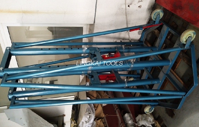 5 Ton / 10 Ton Professional Wire Reel Stand ຢືນສາຍເຄເບີ້ນໄຮໂດລິກປະສິດທິພາບສູງ