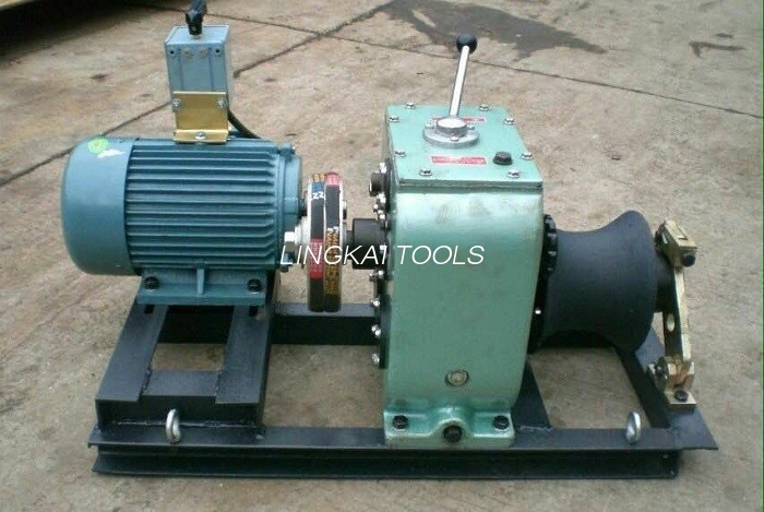 ເຄື່ອງມືກໍ່ສ້າງສາຍ 3 Ton Cable Winch Puller With 3KW Electromotor