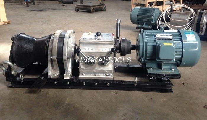 Power Site ສາຍໄຟຟ້າ Winch Puller 220V / 380V 2.2KW ສໍາລັບການດຶງເຊືອກສາຍ