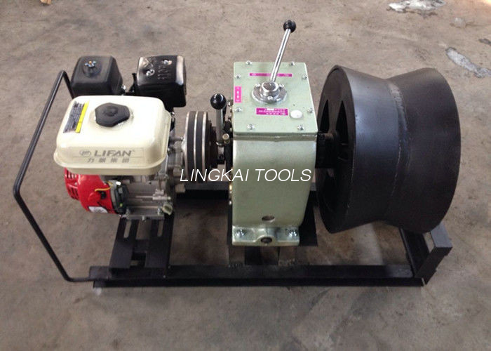Fast Speed ​​Gas Engine Cable Winch Puller Hoisting Winch In Line Site