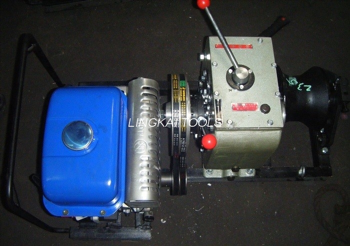 200kg ເຄື່ອງ Pulley ສາຍຄວາມໄວສູງ Gasoline / Petrol Powered Winch 5 ໂຕນ