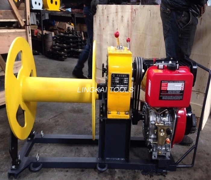 3 Ton Cable Winch Puller / Cable Powered Wire Rope ດຶງ Winch ໃນສາຍການກໍ່ສ້າງ