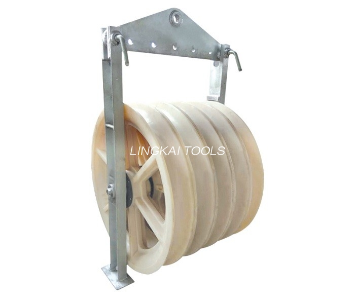Transmission Line Tools Cable ດຶງອຸປະກອນ Stringing Line Block 6T Rated Load
