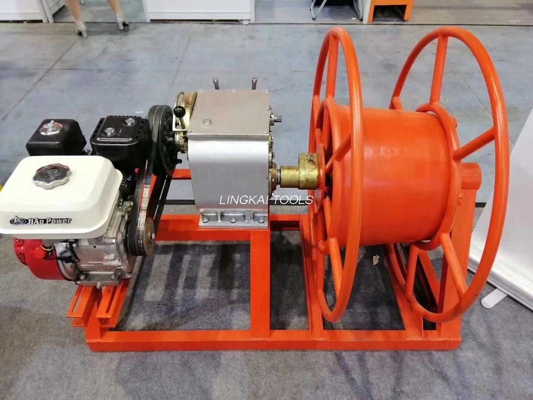 Engine Motorized Take Up Winches ສໍາລັບ Conductor Pulling Winch