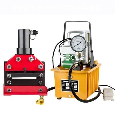 30T Busbar Cutter ເຄື່ອງມືສາຍໃຕ້ດິນສໍາລັບ 12mm 200mm ແຜ່ນທອງແດງ / ອາລູມິນຽມ